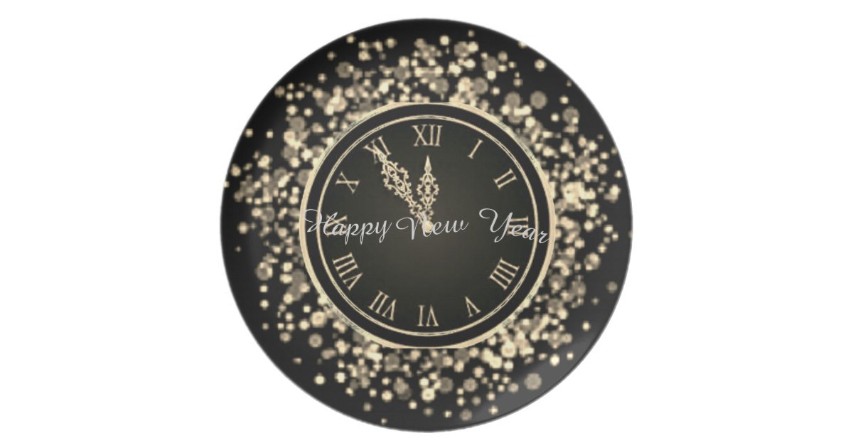 new year plate