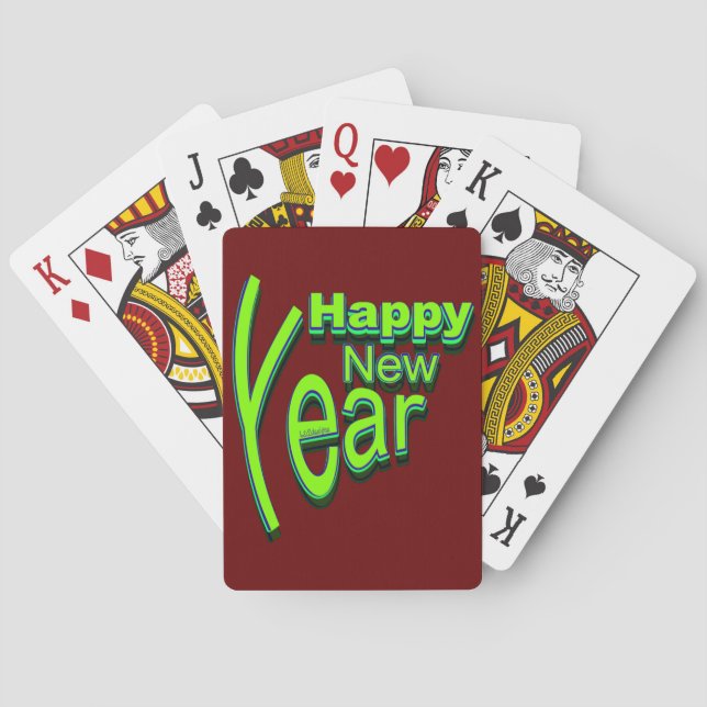 HAPPY NEW YEAR                                     POKER CARDS (Back)