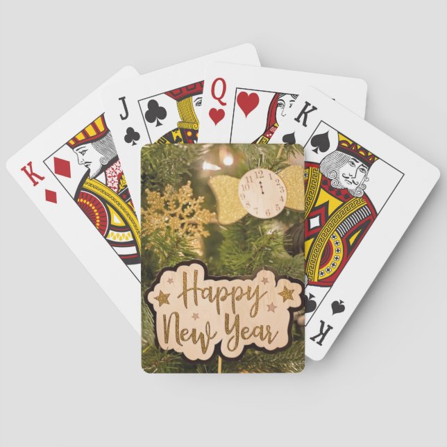 HAPPY NEW YEAR  POKER CARDS (Back)