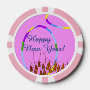 Happy New Year Poker Chip