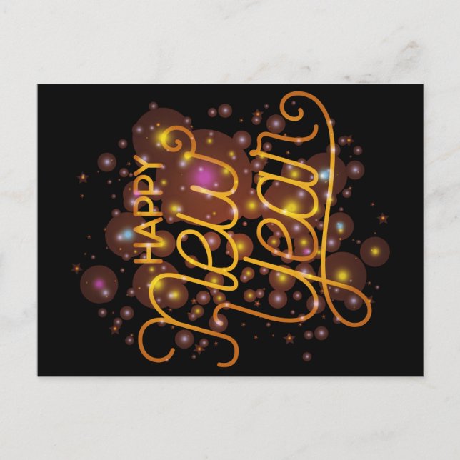 Happy New Year Postcard (Front)