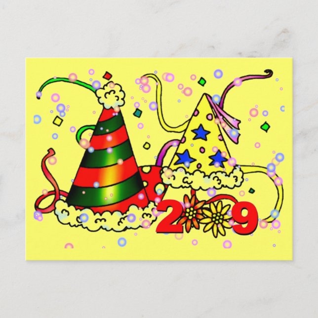 Happy New Year Postcard (Front)