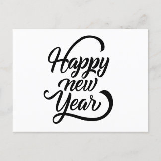 happy new year  postcard