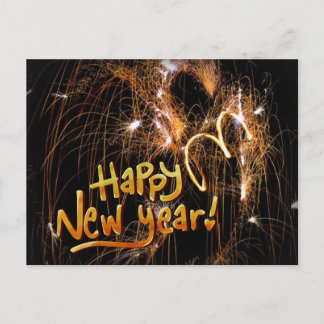 Happy New Year postcard