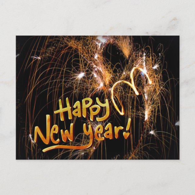 Happy New Year postcard (Front)