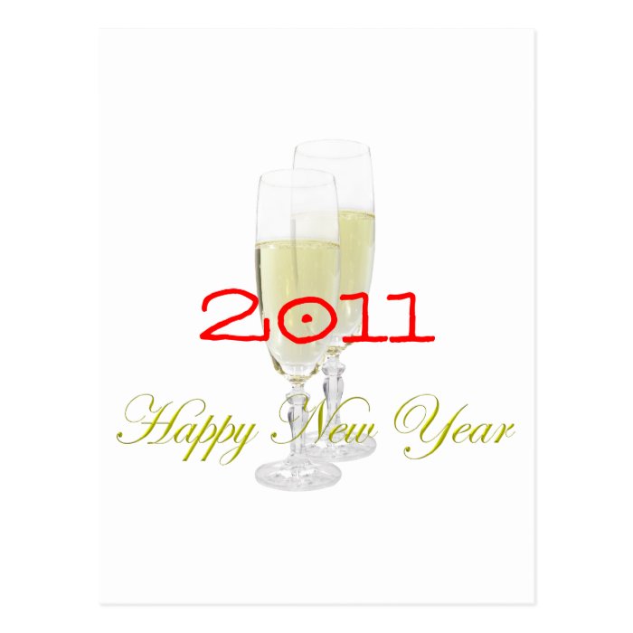 Happy New Year Postcard template