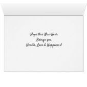 Happy new Year Pretty Sparkles Card (Inside Horizontal (Bottom))