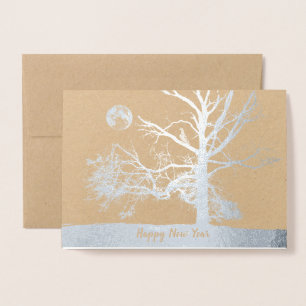 Happy New Year: Prospect Park, NY--holiday Foil Card