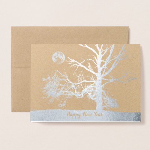 Happy New Year  Prospect Park NY__holiday Foil Card