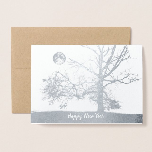 Happy New Year:  Prospect Park, NY--holiday Foil Card (Front With Envelope)