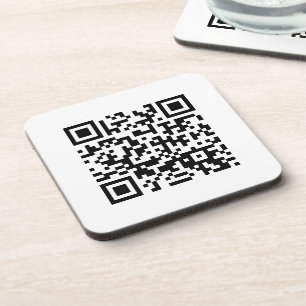Happy New Year! -- QR Code Beverage Coaster