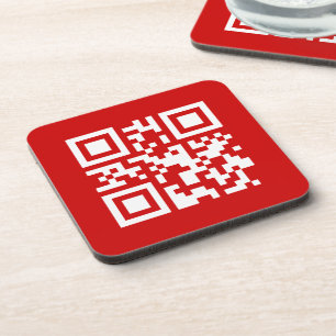 Happy New Year! -- QR Code Beverage Coaster