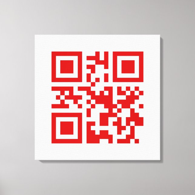 Happy New Year! -- QR Code Canvas Print (Front)