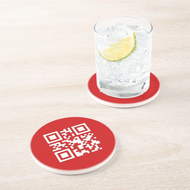 Happy New Year! -- QR Code Coaster (Side)