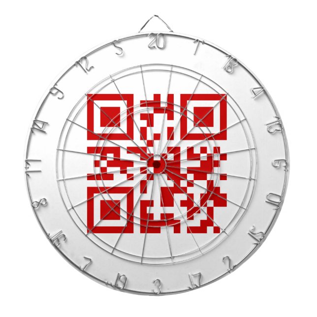 Happy New Year! -- QR Code Dartboard With Darts (Front)