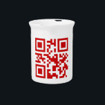 Happy New Year! -- QR Code Drink Pitcher<br><div class="desc">Funny Geek Novelty Happy New Year! QR Code Gifts.

Globe Trotters specialises in idiosyncratic imagery from around the globe. Here you will find unique Greeting Cards,  Postcards,  Posters,  Mousepads and more.</div>