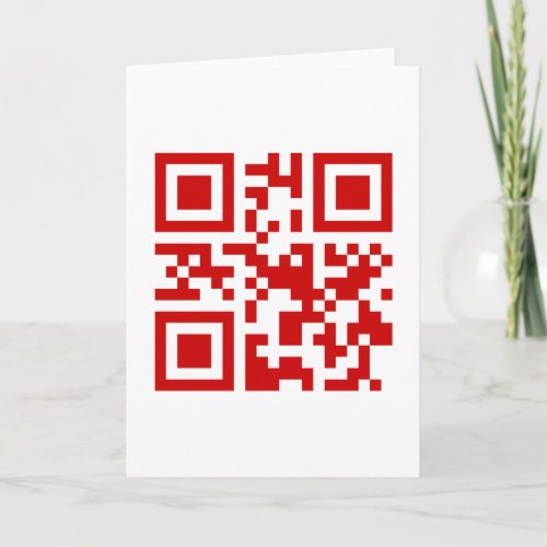 Happy New Year  QR Code Holiday Card