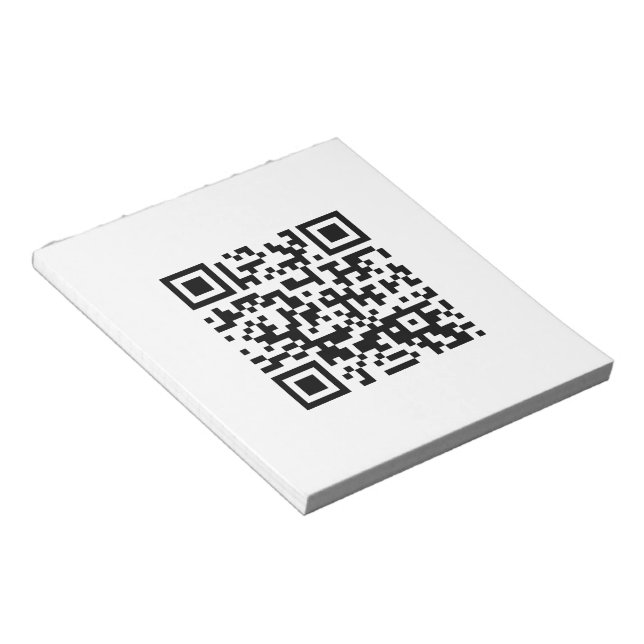 Happy New Year! -- QR Code Notepad (Angled)
