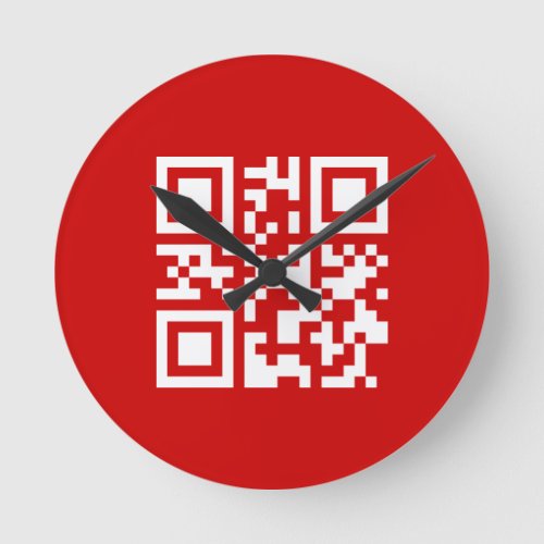 Happy New Year __ QR Code Round Clock