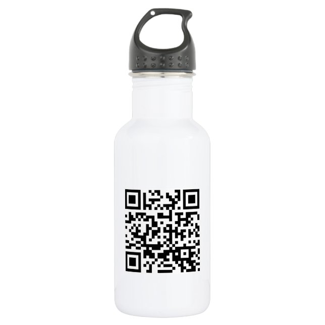 Happy New Year! -- QR Code Stainless Steel Water Bottle (Front)