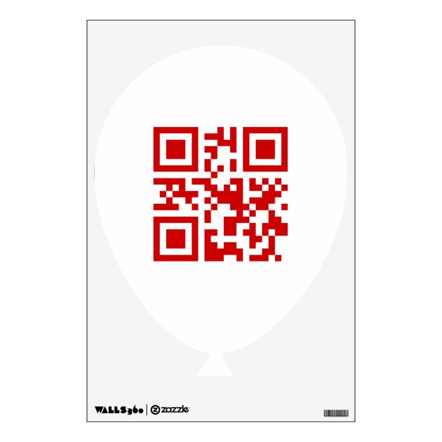 Happy New Year! -- QR Code Wall Sticker (Front)