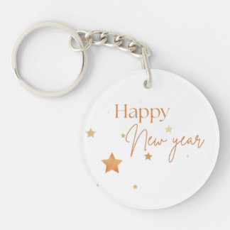 Happy New Year Quote Keychain