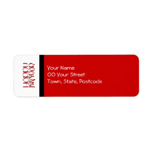 Happy New Year Return Address Labels | Zazzle