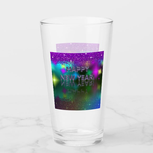 Happy New Year! Refelction Glass (Front)