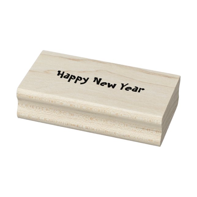 Happy New Year Rubber Stamp (Stamp)