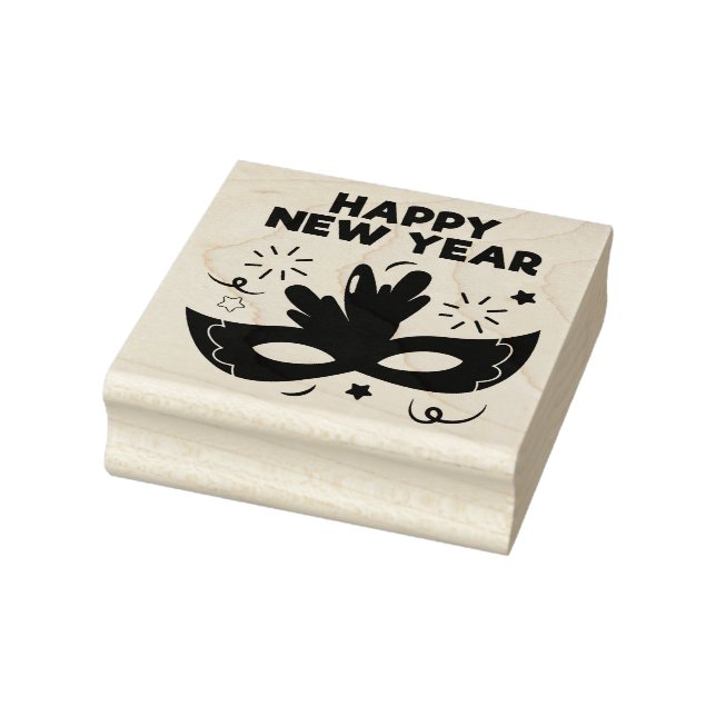 Happy New Year Rubber Stamp (Stamp)