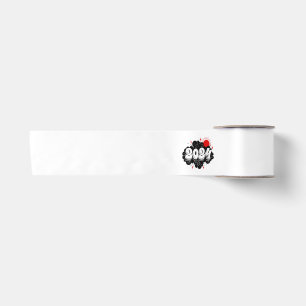 happy new year satin ribbon