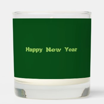 Happy New Year Scented Candle by MehrFarbeImLeben at Zazzle