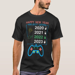 Happy New Year Select Level 2022 Gamers T-Shirt