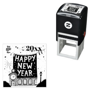 Happy New Year Self-inking Stamp
