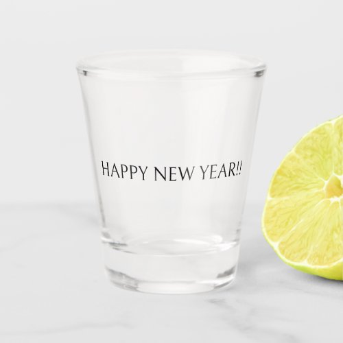 happy new year shot glass