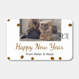 Happy new year Single father add photo name brown  Matchboxes