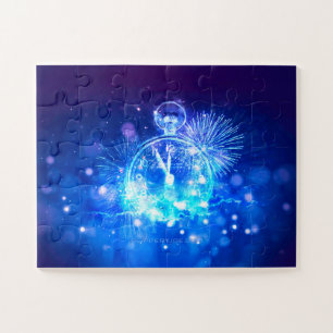 Happy New Year SlipperyJoe's large glowing pocket Jigsaw Puzzle