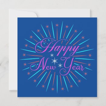 Happy New Year Sparkles Greeting Card by ChristmasTimeByDarla at Zazzle