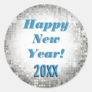 Happy New Year! Sparkling Cool Stickers