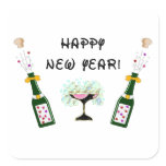 Happy New Year Square Sticker