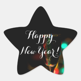 Happy New Year Star Stickers by RoseWrites