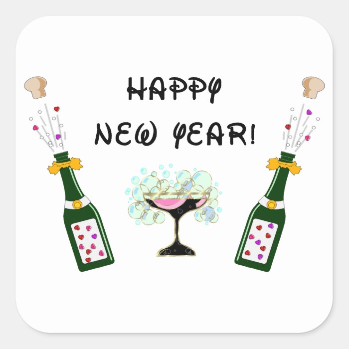 Happy New Year Sticker