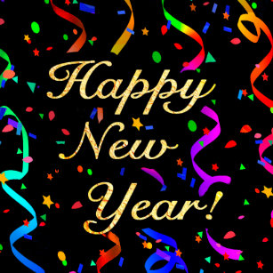 "Happy New Year!" stickers