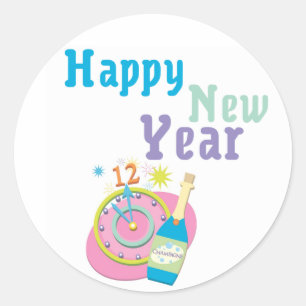 Happy New Year Stickers