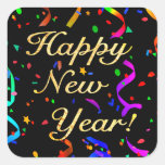 &quot;happy New Year!&quot; Stickers at Zazzle