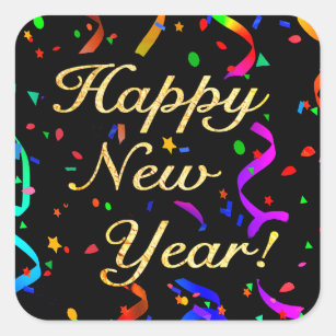 New Years Stickers | Zazzle