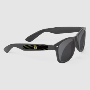 Happy New Year Sunglasses (Black & Gold)