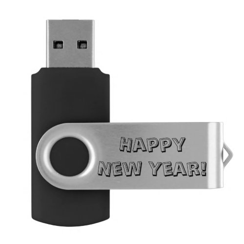 Happy New Year Swivel USB flash drive