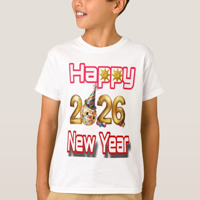 Happy New year  T-Shirt (Front)