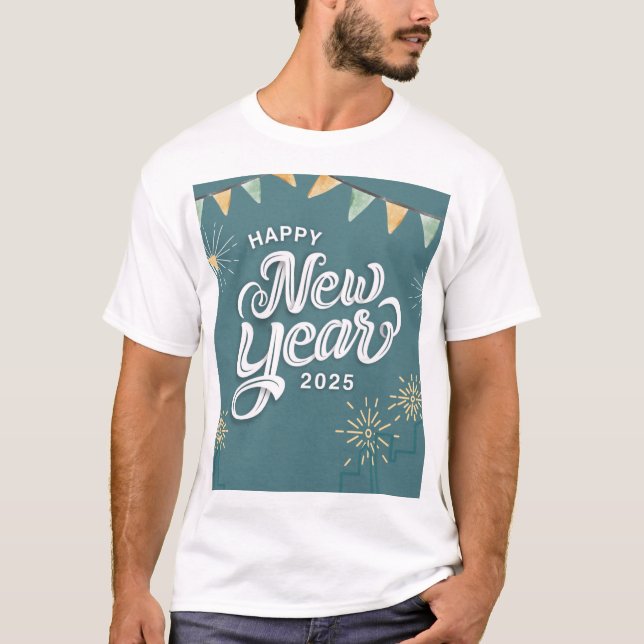 Happy New year t shirt design  (Front)
